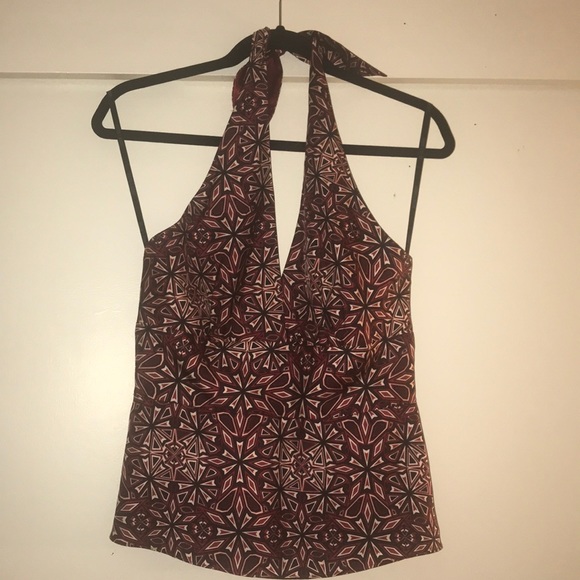 LAUNDRY by Shelli Segal Silk Halter Size S - Picture 2 of 8